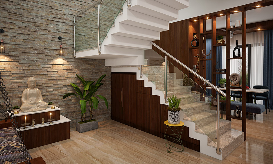 Duplex interior Stair Design Bangladesh