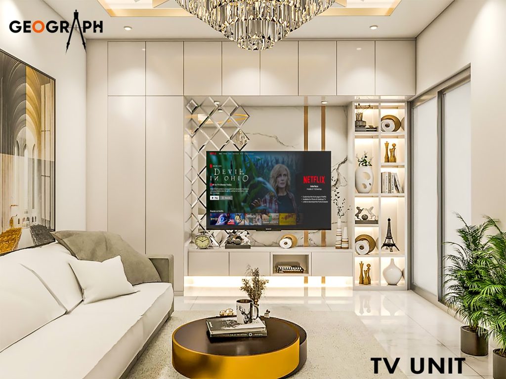 TV Unit Interior Design Ideas in Dhaka, Bangladesh